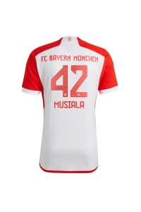 Fotbalové Dres Bayern Munich Jamal Musiala #42 Domácí Oblečení 2023-24 Krátký Rukáv